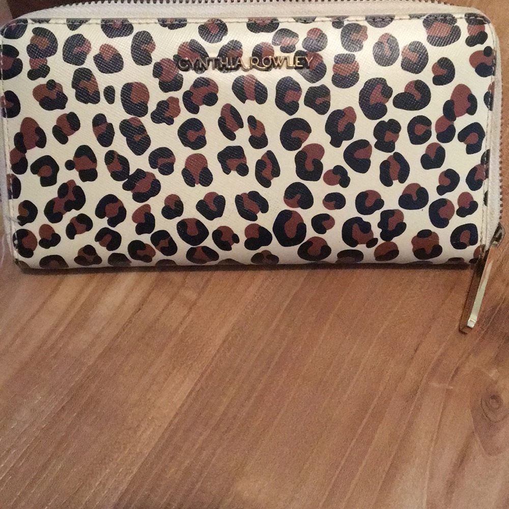 Cynthia Rowley leopard wallet
